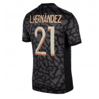 Fotballdrakt Herre Paris Saint-Germain Lucas Hernandez #21 Tredjedrakt 2023-24 Kortermet